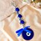 Evil Eye Hanging Decoration Tortoise Turtle Evil Eye Decor for Living Room Home Office Car Hanging Turkish Nazar Amulet Door Wall Hanging Ornament - Good Luck Pendant Charm Gift (7.5 Inch)